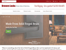 Tablet Screenshot of bravuralocks.com